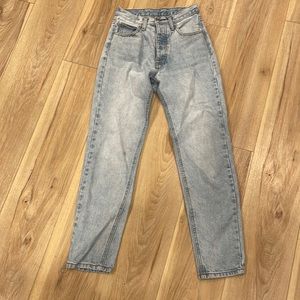 J. GALT BRANDY MELVILLE HIGH RISE LIGHT WASH JEANS SIZE S